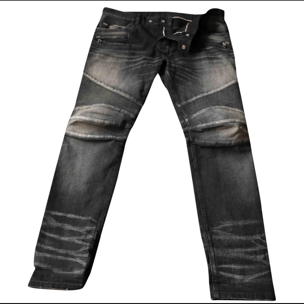 BALMAIN STRAIGHT SZ 36 BLUE JEANS NEVER WORN NEW CONDITION ORIGINALLY $1150